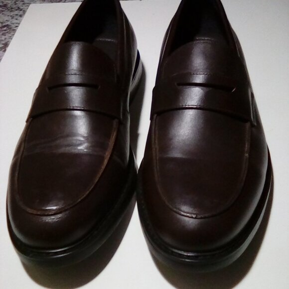 Express Leather Penny Loafers - Picture 1 of 10
